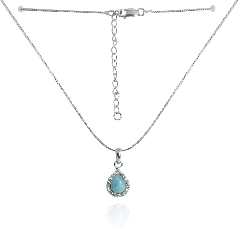 Sterling Silver Larimar Pendant - Picture 2 of 2